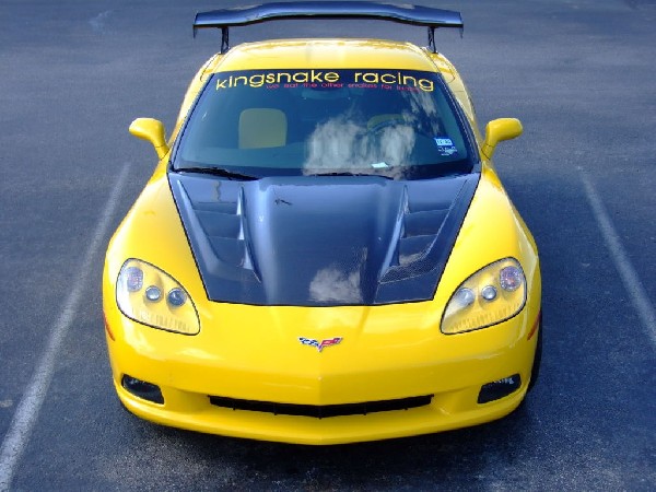 kingsnake c6.k installation of CF wing, CF hood ,  Ram Air,  ZR1 wheels