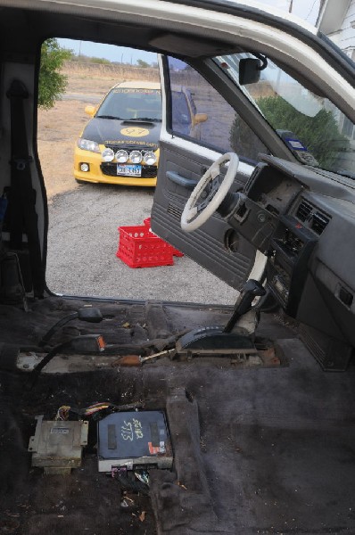 1988 Nissan Desert Runner 4x4 undergoing restoration - photo by jeff barrin